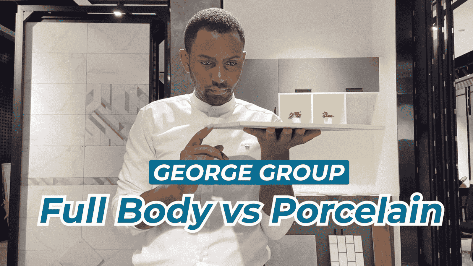 Full body porcelain and ordinary porcelain