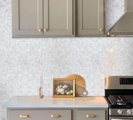 Luxury Porcelain Stone-Look Mosaic Tiles for Sophisticated Interiors