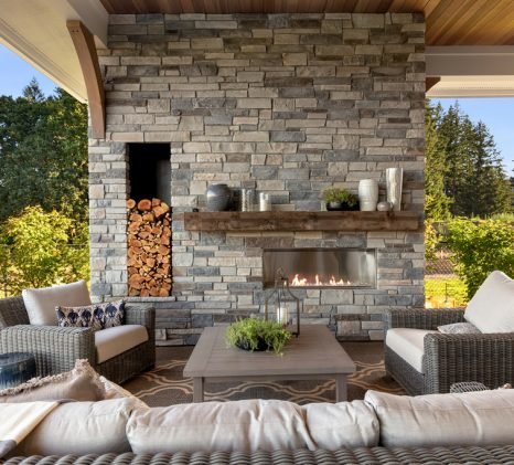 Cultured Stone Fireplace