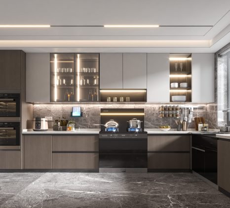 Custom Modern Kitchen Cabinets – Sleek, Durable & Space-Efficient